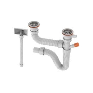 Sifon dvodelni sa prelivom